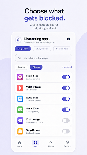 Digital Detox: App Blocker Screenshot 1
