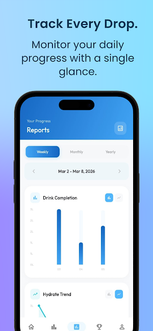H2O Glow: Smart Water Tracker Screenshot 2