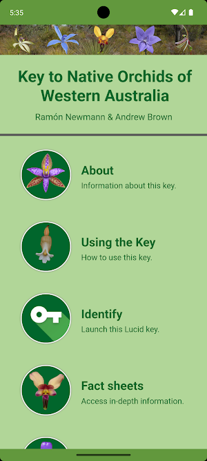 Western Australian Orchid Key Screenshot 1