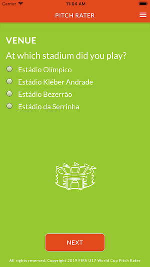 FIFA U17 World Cup Pitch Rater Screenshot 2