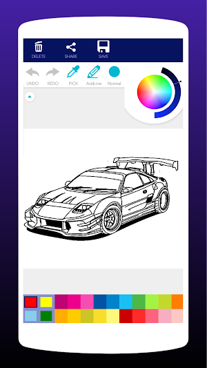 JDM Car Coloring Book Screenshot 0