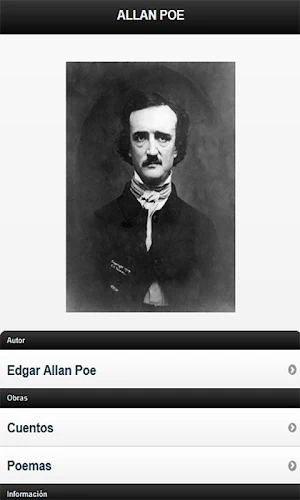 Edgar Allan Poe cuentos poesía Screenshot 0