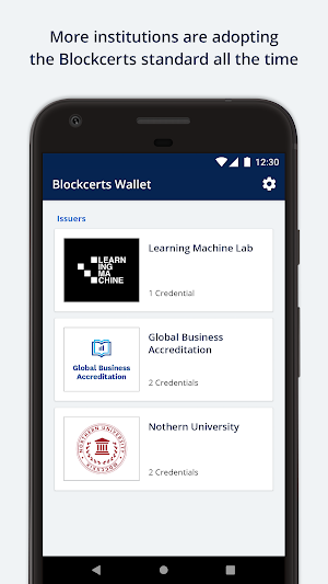 Blockcerts Wallet Screenshot 1