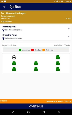 9jaBus - Bus Ticketing System Screenshot 3