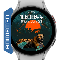 Watch Face Wear OS Tiger