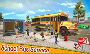 School Bus Driving Games : City Coach Bus Driver Screenshot 2