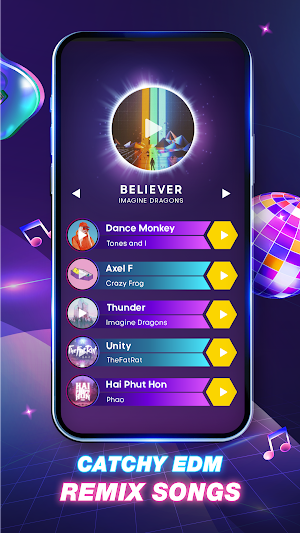Tiles Hop Fire: EDM Piano Mix Screenshot 1