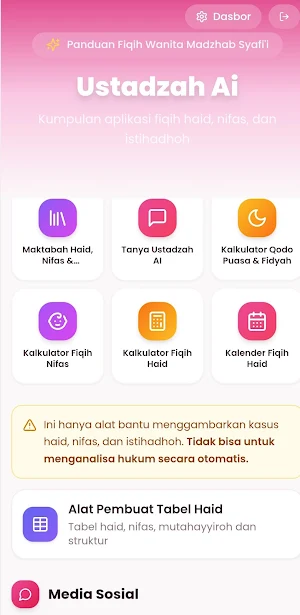 Ustadzah AI : Haid app Screenshot 0
