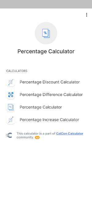Percentage Calculator Screenshot 0