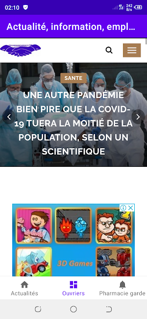 Actualité, pharmacie, ouvriers Screenshot 3