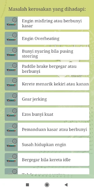Masalah Kerosakan Kereta Screenshot 1
