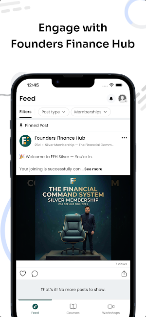 Founders Finance Hub Screenshot 1