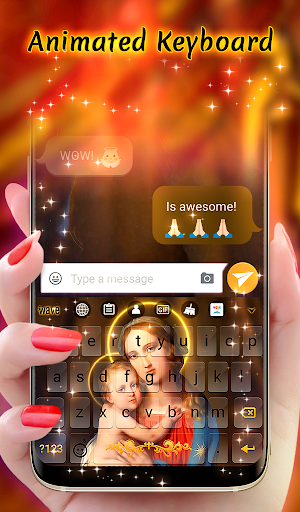 Holy Mary Animated Keyboard + Live Wallpaper Screenshot 0