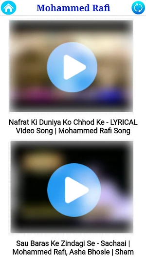 Mohammed Rafi All Video Songs Screenshot 0