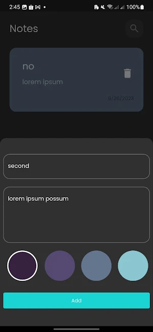 Tap Notes Screenshot 1