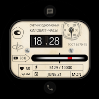 Old electric meter Watch face