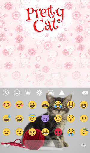 Pretty Cat Animated Keyboard + Screenshot 3