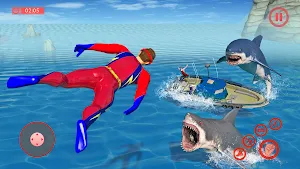 Flying Superhero Rescue Mission - Crime Fighter Screenshot 2