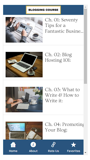 Blogging Course Screenshot 1