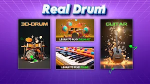 Real Drum 3D - Music Game Screenshot 2