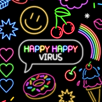 Neon Happy Virus - Wallpaper