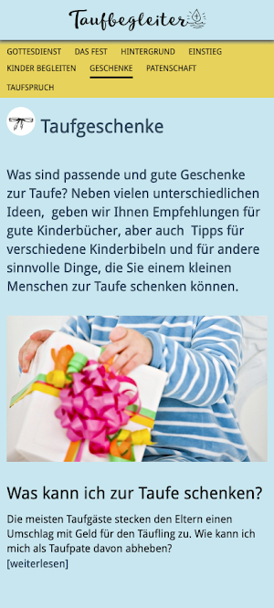 Taufbegleiter Screenshot 1