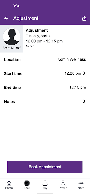 Komin Wellness Screenshot 2