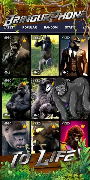 gorilla wallpaper Screenshot 1