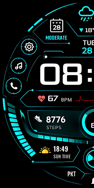 Smart Dashboard Watch Face Screenshot 1