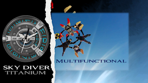 Sky Diver Titanium Wear OS Screenshot 3
