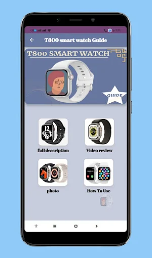 T800 smart watch Guide Screenshot 0