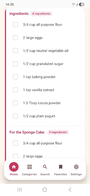 Easy Cake Recipes: Offline Screenshot 2