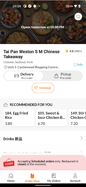 Tai Pan S M Chinese Takeaway Screenshot 2