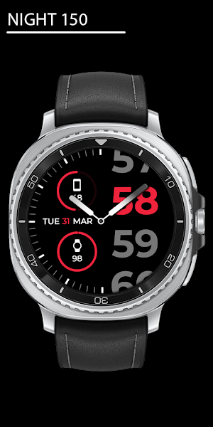Night 150 - Analog Watch Face Screenshot 0