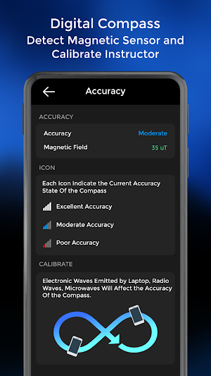 Smart Compass for Android - Free Digital Compass Screenshot 1