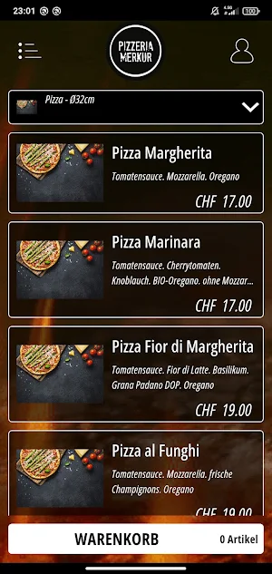Merkur Pizzeria Screenshot 0