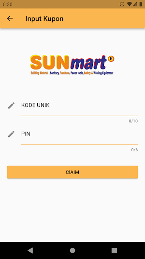 SUNmart Undian Screenshot 1