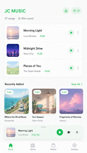 JC Music - Local Music Player Screenshot 2