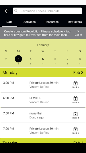 Revolution Fitness Screenshot 2