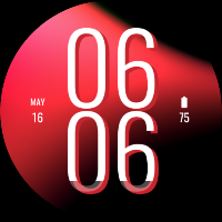 Red Flux Watch Face