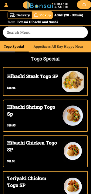 Bonsai Hibachi and Sushi Screenshot 1