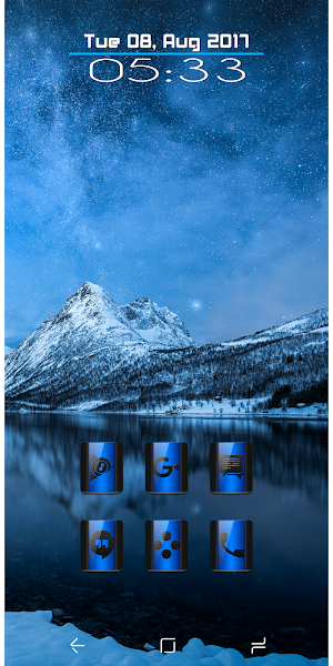 Carter Blue Black Icon Pack Screenshot 1