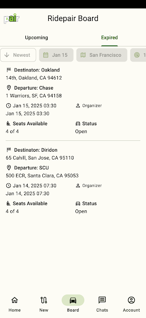 Ridepair Screenshot 3