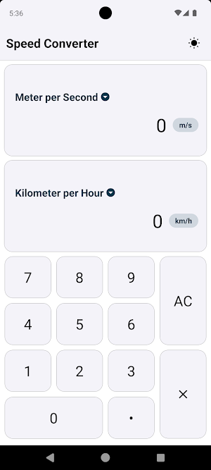 Speed Converter Screenshot 0