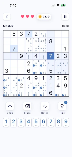 Sudoku Heaven - Daily Puzzle Screenshot 1