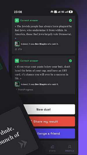 BLUFF — Political Quiz Screenshot 1
