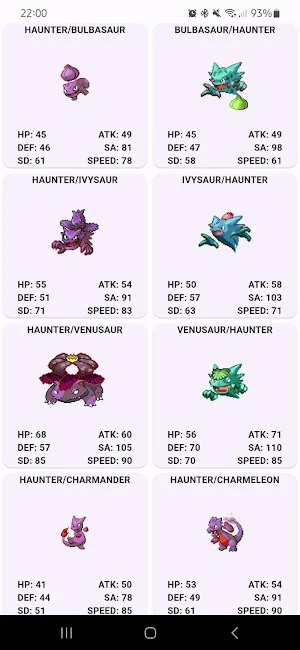 PokeInfinite Fusion Calculator Screenshot 3