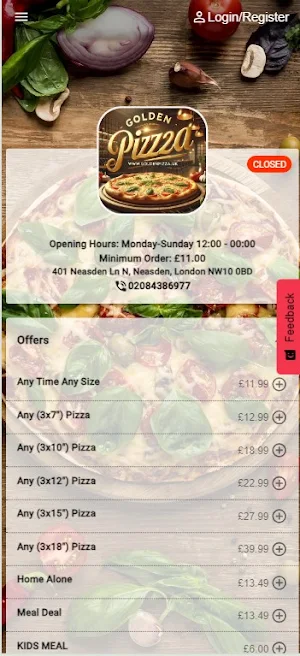 Golden Pizza Neasden Screenshot 0