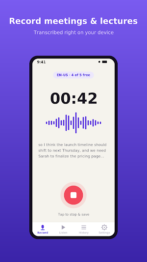 Sonelle: Voice to Text & TTS Screenshot 0