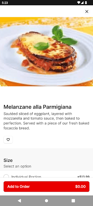 Tutto Italian Kitchen Screenshot 2
